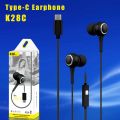 Single earbud－C neutral in-ear C hands-free with microphone KM/K28 machine TYPE headphones dynamic type. 