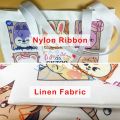Chinese Style Printing Line Bag Bright Colors Butterfly And Moon Women's Handbag Art Forest Red Mushroom Pattern Tote Bag.