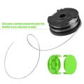 Dual Line String Trimmer Replacement Spool for Greenworks 2900719,20Ft 0.065Inch (4 Spool + 1 Cap). 