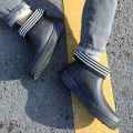 Korean version men's low-top rain boots, short tube rain boots, men's fashion galoshes, kitchen water boots, fishing rubber shoes, water shoes summer. 