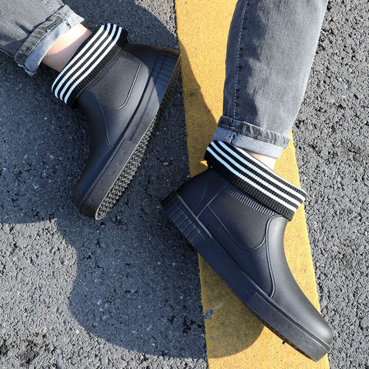 Korean%20version%20men's%20low-top%20rain%20boots,%20short%20tube%20rain%20boots,%20men's%20fashion%20galoshes,%20kitchen%20water%20boots,%20fishing%20rubber%20shoes,%20water%20shoes%20summer%20-%20Image%203