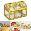 Transparent Treasure Chest Boxes for Wedding Baby Shower Ornament S. 