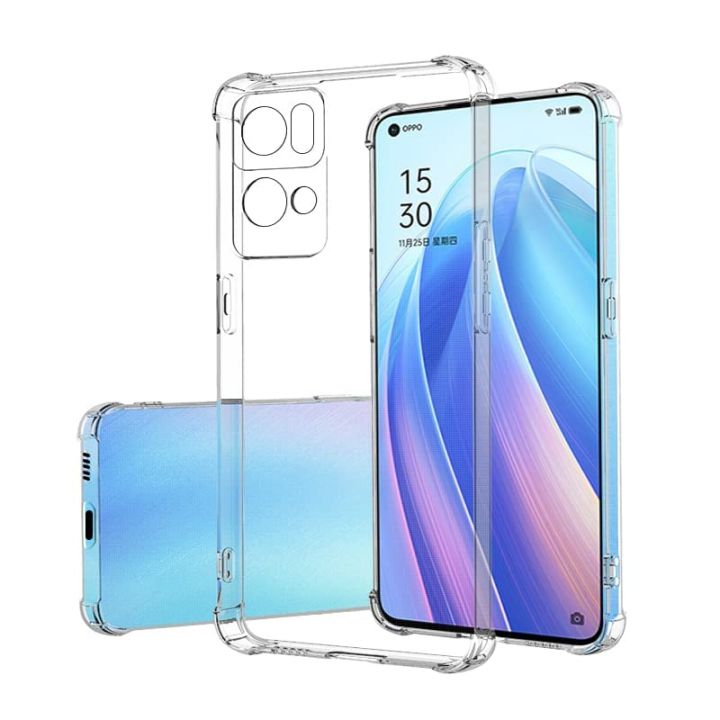oppo Reno 7 Pro Transparent Soft & Flexible TPU With Bumper Mobile Back Cover