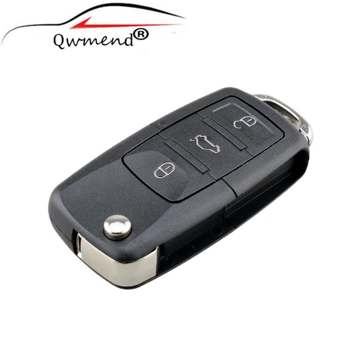 3 Buttons Replacement Key Shell for SKODA Citigo Octavia Roomster Superb Yeti Rabid Flip Remote Key Case NO Blade