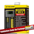 Nitecore D4 D2 New I4 I2 Digicharger LCD Intelligent Circuitry Global Insurance li-ion 18650 14500 16340 26650 Battery Charger. 