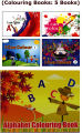 Coluring Book Set for Kids (Alphabet Colouring Book- A B C D). 