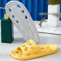 Men Bathroom Slippers Women Home Slipper Non-Slip Water Leaky Slippers Summer Beach Flip Flops Comfortable Eva Soft Sole Slides. 