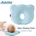 HelloKimi Memory Foam Baby Shaping Pillow Newborns Positioner Infant Sleeping Neck Support Cushion Cotton Newborn Ergonomic With Velvet Pillowcase. 