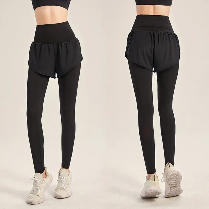Women%202-in-1%20Sports%20Pants%20Wide%20Elastic%20Waistband%20Pocket%20Ankle%20Length%20Yoga%20Leggings%20Running%20Sports%20Trousers%20-%20Image%206