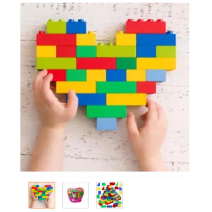 Play & Learn Building Blocks For Kids 64 Pcs