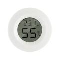 Home Mini Dil Indoor Round Thermometer Practical Hygrometer Tature Humidity Meter LCD Display.