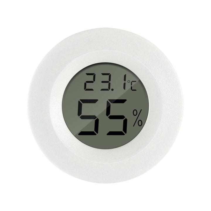 Home Mini Dil Indoor Round Thermometer Practical Hygrometer Tature Humidity Meter LCD Display
