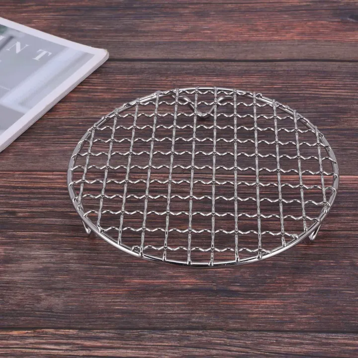NAMUNY%20304%20Stainless%20Multipurpose%20Steel%20Round%20Grill%20Net%20with%20Foot%20Barbecue%20Rack%20Steam%20Baking%20Rack%20Camping%20Outdoor%20BBQ%20Meshes%20-%20Image%208