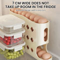 Plastic Egg Storage Box Space-Saving 4-Layer Egg Holder Egg Organizer for Refrigerator Use Kitchen Storage Home Use Suitable.