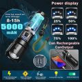 C3 High Power Flashlight Tactical Lantern Most Powerful LED Flashlight USB Rechargeable Torch Light Long Shot Hand Lamp Camping Bike Accessories. 
