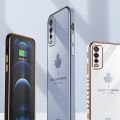 Maple Leaf Case VIVO V2026 V2048 V2029 V2027 V2043 V2033 V2032 Casing Soft Plating Square Phone Back Cover. 