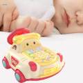 Baby Telephone Toy, Music Light Phone Toy, toddlers Steering Wheel Car,Children Phone Toy, Kids Musical Telephone Toys Car for Game, Education. 