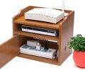 TV Ceiling Wall Mounts Wireless WiFi Router Storage Box Set Top Box Shelf TV Console Solid Wood, Multilayer Functional Storage Shelf-12/12/10.