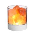 Himalayan Salt Lamp Natural Crystal Light USB Rechargable Colorful Lava Light Air Purifier Mood Creator Release Negative Ions. 