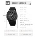 SKMEI 2091 Sport Watches Waterproof Men Countdown Chrono Wriswatch 5 Alarms Date Clock reloj hombre with Japan Digital Movement.
