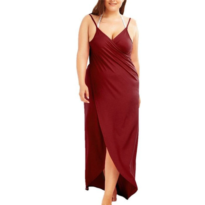 Women's%20Beach%20Skirt%20Veil%20Covered%20Warp%20Backless%20Crossover%20Swimsuit%20-%20Image%204