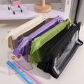 Simple Transparent Mesh Pencil Bag Student Gift Cute School Supplies Pen Case.