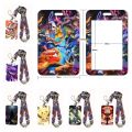 Pokemon Pikachu PVC Card Holder Student ID Card Lanyard Protective Case Gifts Boys and Girls Anime Peripherals Hanging Neck Bag.