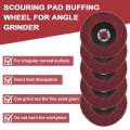 5Pcs 4 Inch Polishing Grinding Wheel,Scouring Pad for Angle Grinder.