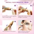 Eyebrow Trimmer For Women, 2 In 1 Rechargeable Facial Hair Remover.