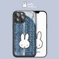 【Solitary waves】Miffy X MIPOW Fashion Pattern Case For iPhone 12Pro Max Mirror Glass film Cover All-inclusive miffy Phone Case For iPhone 12Pro. 