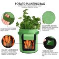 3Pcs Potato Grow Bags,Planter Bags with Flap and Handles,Heavy Duty Fabric Plant Pots for Tomato,Carrot, Fruits, Flower. 