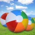 Fun Party Toy Big Inflatable Beach Ball 30cm 40cm Rainbow Beach Ball Six Colours Colourful Inflatable Pool Ball Kids. 