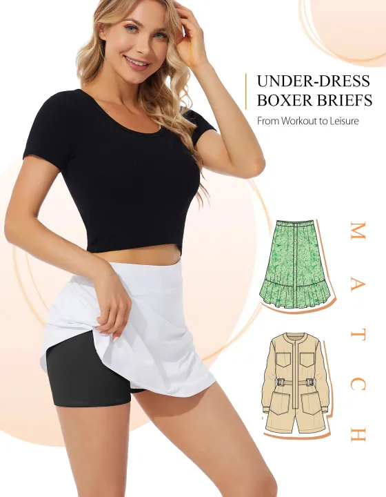 Women's%20Boxer%20Briefs%20Cotton%20Boyshorts%20Panties%20Seamless%20Safety%20Short%20Pants%20Summer%20Comfort%20Anti%20Chafing%20Underwear%20No%20Rolling%20-%20Image%204
