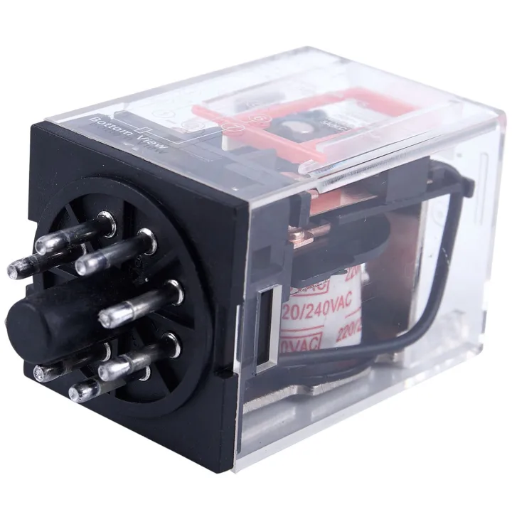 2X%20AC%20220V/230V%20Coil%20Voltage%20PCB%20Power%20Relay%208%20Pins%20DPDT%202NO%202NC%20MK2P-1%20-%20Image%206