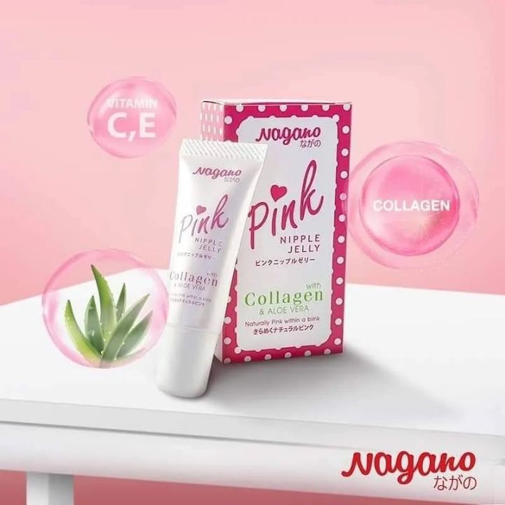 NAGANO%20PINK%20Jelly%20Lips%20Nipples%20Vitamin%20E%20Collagen%20Aloe%20Vera%20Whitening%20Tint%2010g%20-%20Image%202