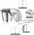 304 stainless steel tea infuser with chaining for tea and home cooking metal Strainer for kettle. 