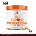 The Genius Mushroom Supplement - Lions Mane, Cordyceps, Reishi - Brain Nootropic for Energy, Focus, Overall Wellness, & Immune Support - 90 Capsules. 