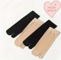 Two Finger winter Socks Japanese Style Socks black and skin colour 1 pair. 