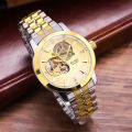 Baino BYINO new fashion men's watch multi-functional waterproof luminous mechanical watch hollow visual diamond watch.