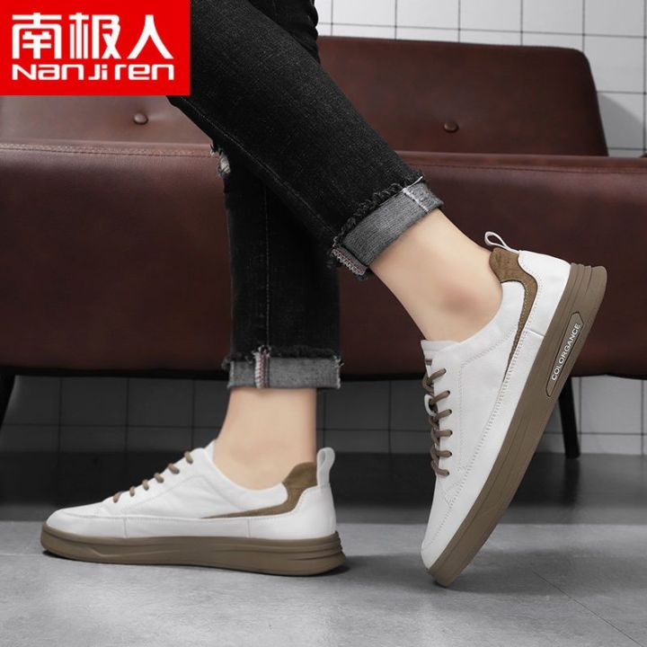 Nanjiren%20Men's%20Shoes2023Spring%20Low-Top%20White%20Shoes%20Men's%20Trendy%20Shoes%20Casual%20Leather%20Shoes%20Summer%20Flat%20Sneakers%20Men%20-%20Image%203