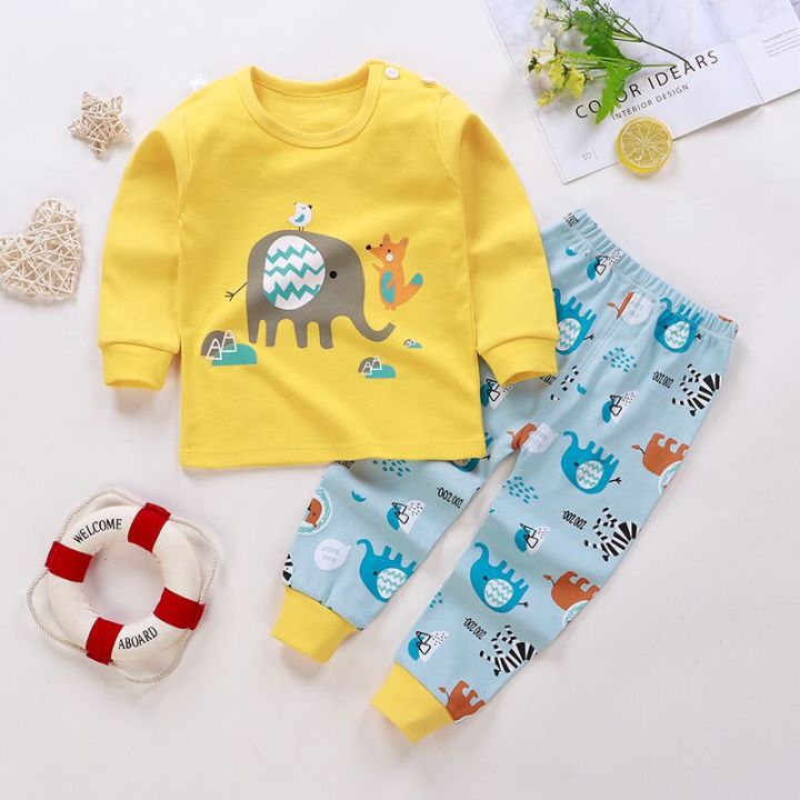 Pajamas%20Set%20Girls%20Underwear%20Suits%20Baby%20Boys%20Clothes%20Printed%20Autumn%20Winter%20Long%20Trousers%20Clothes%20Children's%20Clothing%20-%20Image%204
