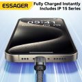 Essager Essager USB C To C 100W Magnetic Fast Charger Cable For iPhone 15 65W Type C To C Data Charging Wire for Laptop Samsung.