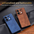 for Xiaomi Redmi Note 13 5G Case Soft PU Leather Camera Protect Matte Back Cover. 