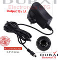 12v 1A UK Plug (3 Pin) adapter for Router and (Connector size: 5.5mm x 2.5mm ) Multi purpose use This adapter can deliver up to 1A current so applications like toy cars, CCTV Cameras, Routers, Modems,. 