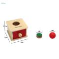 Ball Drop Box Teaching Aids Color Cognitive Toy Activity Game for Children.