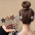 Stretchable Invisible Hair Clips - Girl U Shape Finishing Fixer Comb - Broken Hair Fixed Hairpin - Invisible Hair Holder - Creaseless Hair Clips - Broken Hair Sorting Tool.