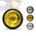 LI Motorcycle Headlight 5.75-inch Round Retro H2 Halogen 12v 35w 2250lm Front Headlamp Light Modified Parts. 