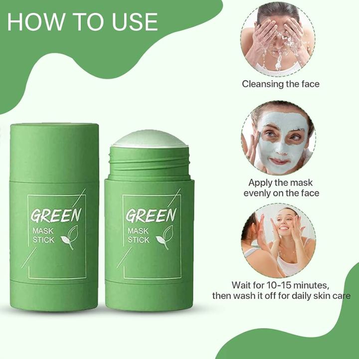 Green%20Tea%20Face%20Mask%20Stick%20Natural%20Nourish%20Skin%20Organic%20Clay%20Mask%20Stick%20Oil%20Control%20Moisturizing%20Brightening%20Detoxifying%20Acne%20Remover-40%20gm%20-%20Image%202
