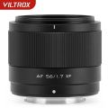VILTROX AF 56mm F1.7 Fuji X Mount Nikon Z Mount Lens APS-C Lens Lightweight Large Aperture for X-T5 X-T4 X-T30 II X-S10 X-T200.