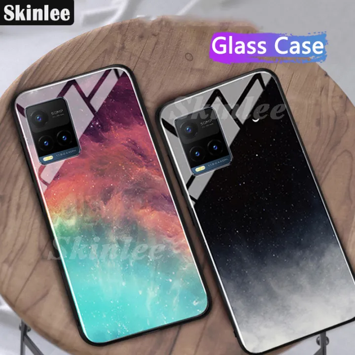 Phone%20Case%20Vivo%20Y33S%20Back%20Tempered%20Glass%20Cover%20Instagram%20Starry%20Sky%20Design%20Back%20Cover%20for%20Vivo%20Y33S%20Cover%20Shell%20Mirror%20Glass%20-%20Image%202